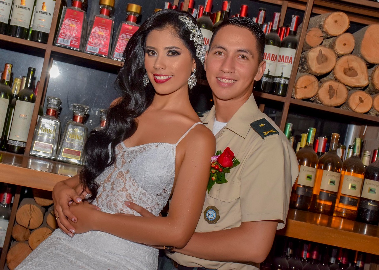 Daniel Osorio y su esposa Erika Ramos.